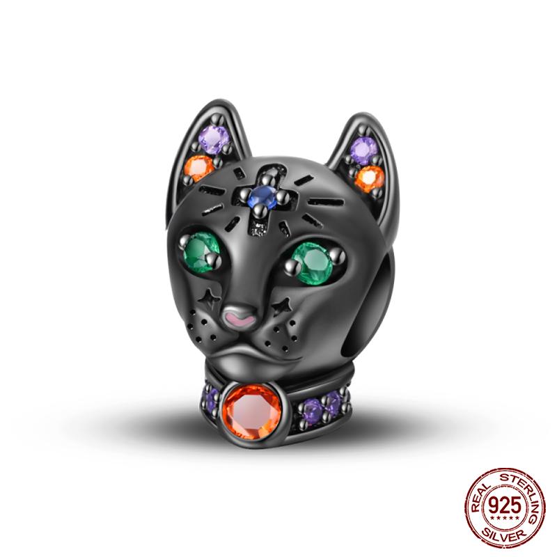 Copper Lovely Animal Cat Squirrel Penguin Heart Zircon Charms Beads Fit Qikaola Original Bracelets Fine Diy Jewelry