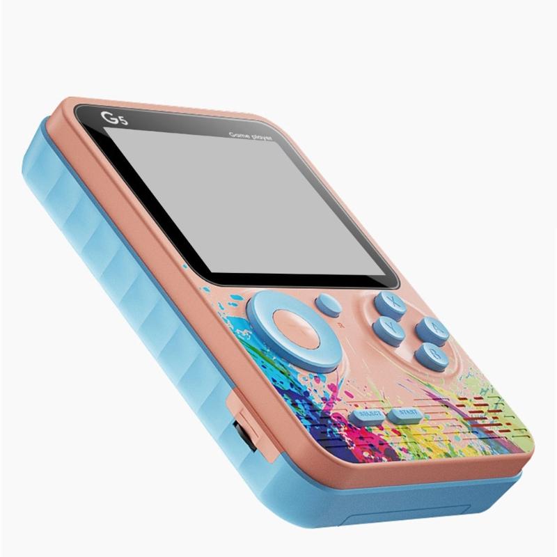 Portable Handheld Game Console Build In 500 Classical Game Rechargeable Battery Small Design for Kids Adults Travel
