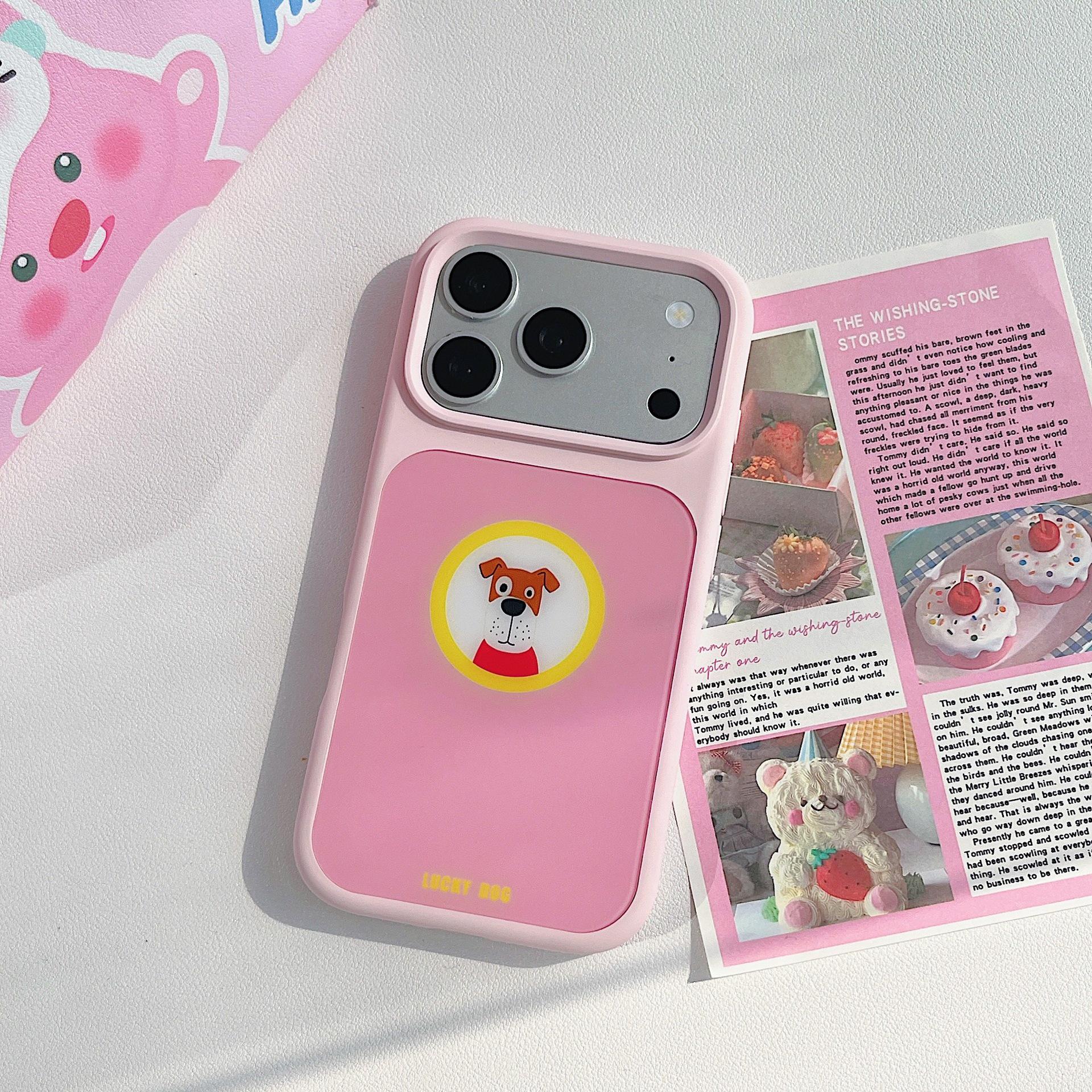 Cute Puppy Soft Silicone Magnetic Case for Apple 17 Pro Max & iPhone 16 - Full Coverage 15