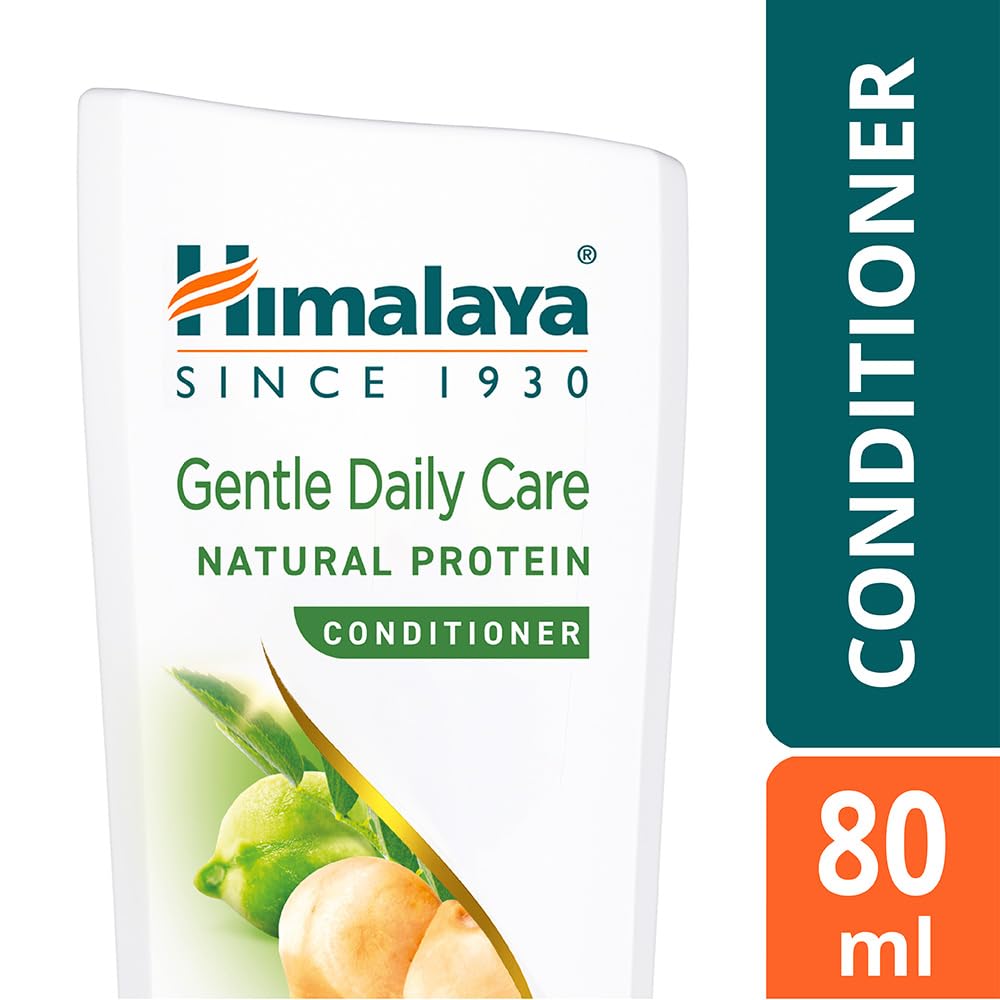 Himalaya Gentle Daily Care Natural Protein Conditioner For Normal Hair 80ml – Nourishes Softens Adds Shine And Moisture For Smooth Manageable Hair