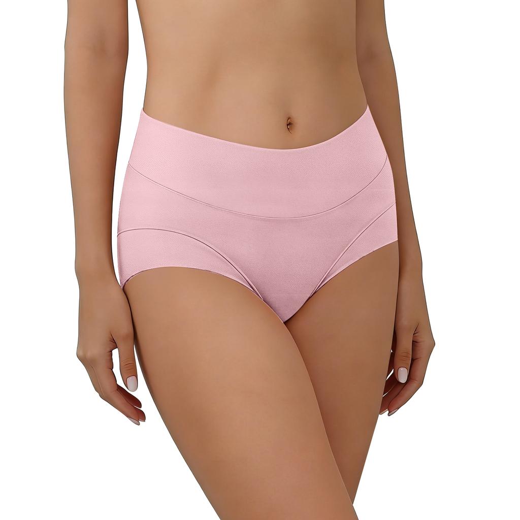 Women High Waist Shaping Panties Full Coverage Tummy Control Seamless Stretchy Briefs Comfortable Underwear