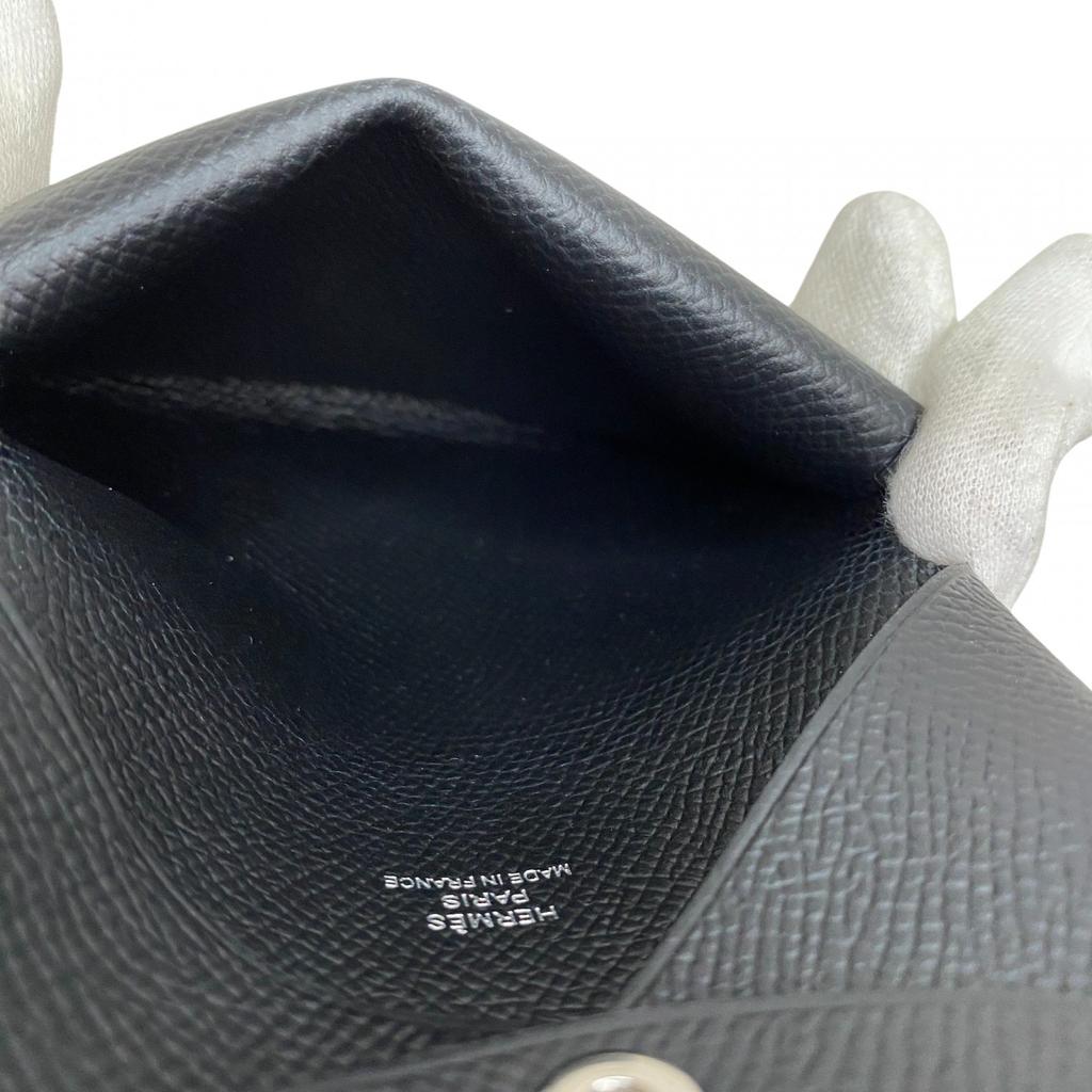 Gebrauchtes HERMES Münzetui schwarz Damen