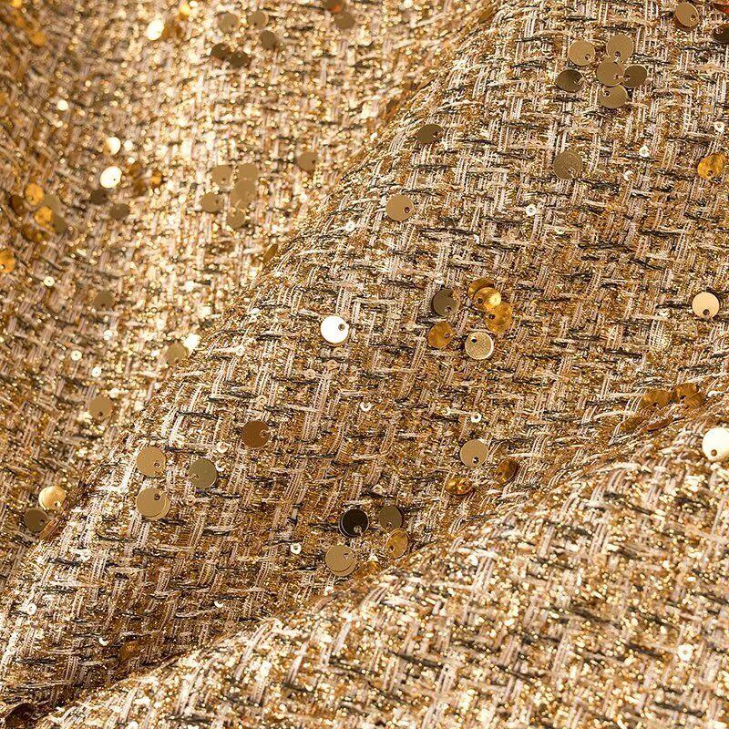 Kaslead New Arrival Women's Clothing Fashion Style Fashion Simple All-Match Long Sleeves Sequin Jacket Outwear