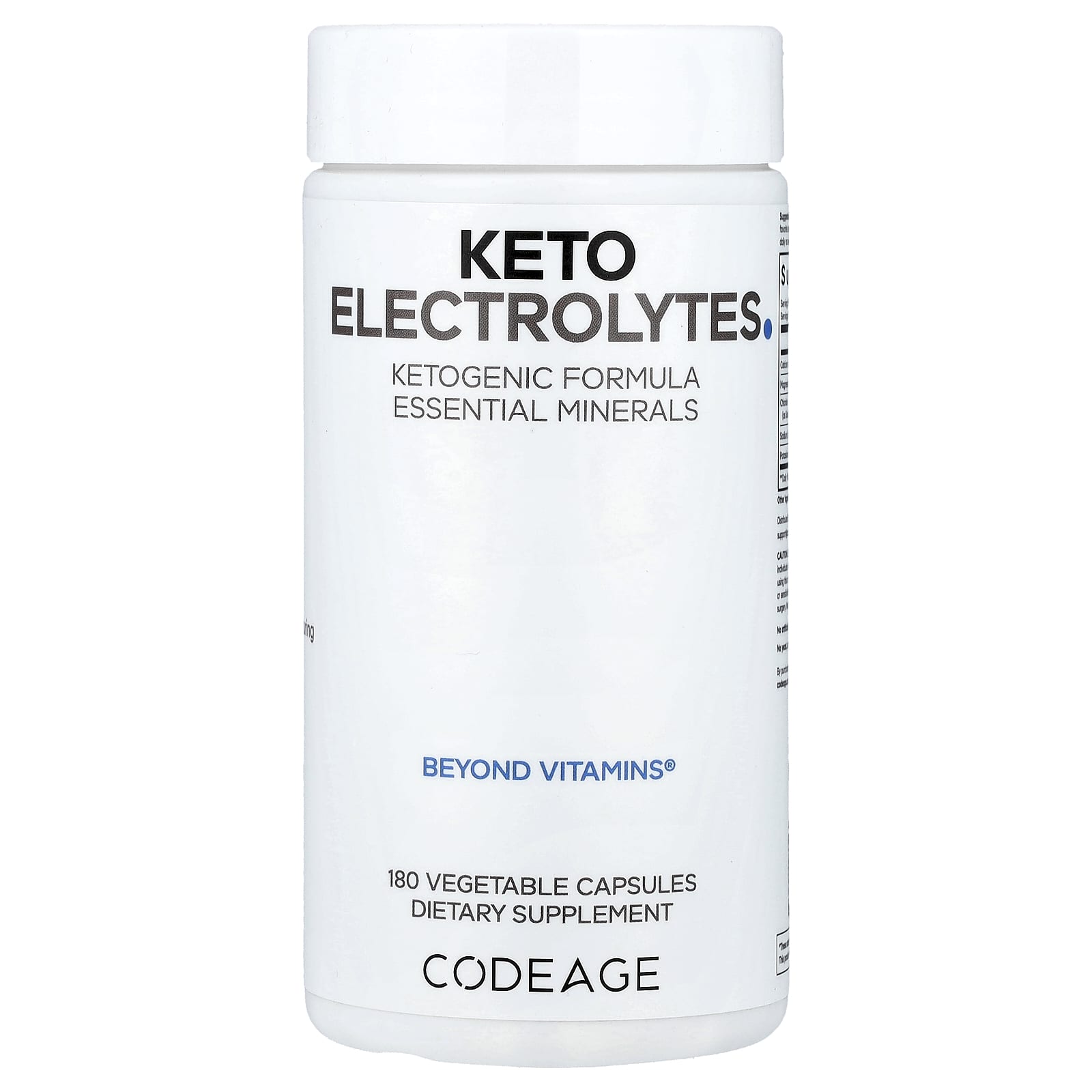 

Keto Electrolyte, Veggie Capsules 180