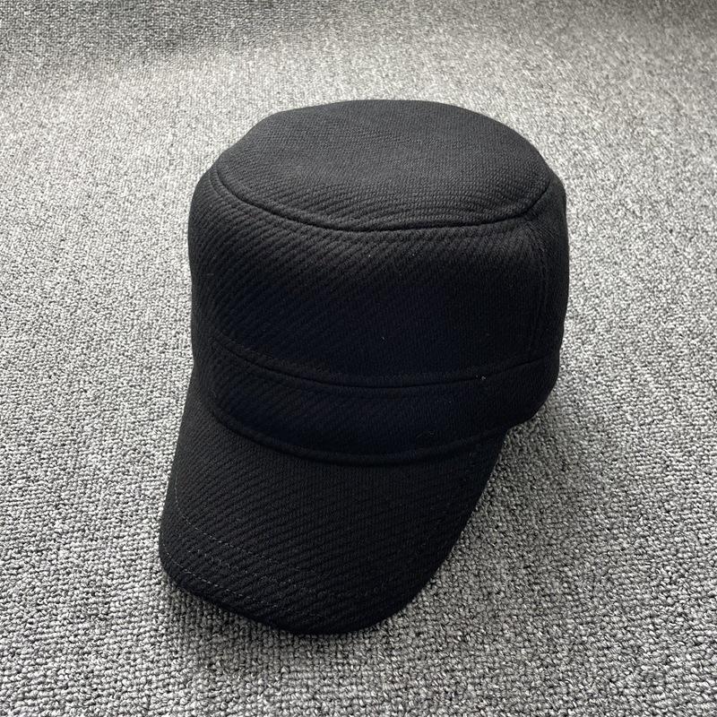 Plus Size Winter Flat Top Baseball Cap with Ear Protection for Men and Grandpa