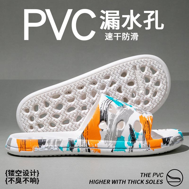 Badezimmer Badeschuhe Damen Indoor Zuhause Zuhause Wasserdurchlässig Rutschfest Hohl Hotel Badezimmer Paar Duschslipper Herren