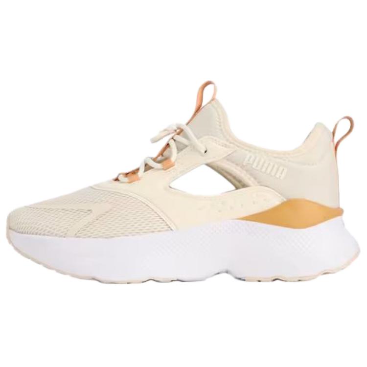 Puma Softride Mayve Mule Soft Comfortable Fabric Synthetic Leather Slip Resistant Durable Low Top Running Shoes Women sneaker Light-Khaki 312001-03