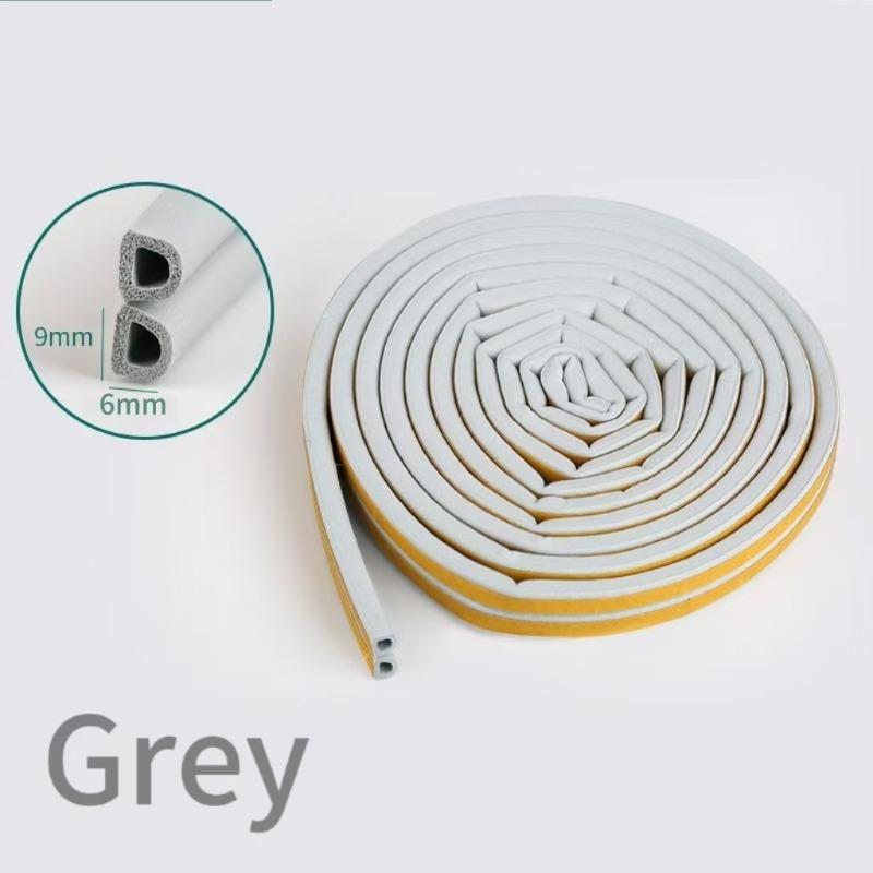 5/10 Meters Door Window Sealing Strip Self Adhesive Dustproof Soundproof Foam Seal Tape Weatherstrip Anti-Collision Rubber Seal