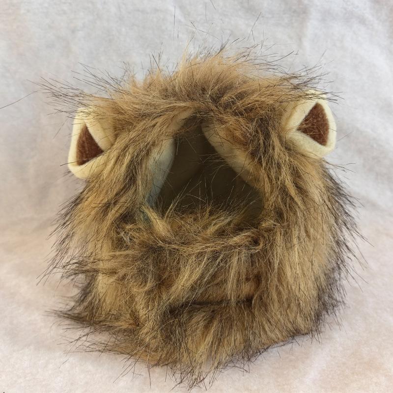 

Новая Милая Забавная Одежда Для Домашних Животных Шапка Милый Парик Кошки Львиная Грива Костюм Косплей Шапка для Собаки с Ушами Необычные Товары Для Вечеринок S коричневый