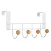 Iron Back Door Hooks White Door Towel Hanger Bathroom Accessories Door Hanger Rack  Home Storage