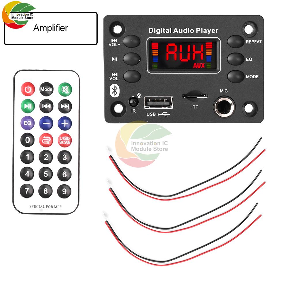 DC 12V Bluetooth Audio Decoder Board Audio Module USB FM Radio Lossless MP3 WMA WAV FLAC APE Decoder Board Module
