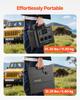Portable Power Station with 200W Solar Panel, 1200W Solar Generator Power Station, 806Wh LiFePO4 Battery Backup with 9 Output Ports for Home