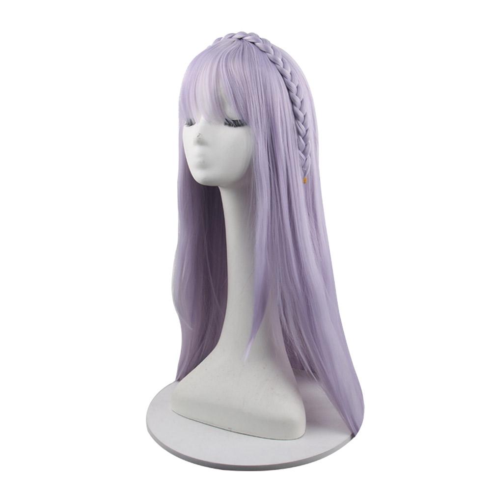 Re Zero Starting Life in Another World Emilia Cosplay Wig One Meter Long Braid Anime Costume Wig Silver Blue Hair Female