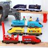DYS Voice Broadcast Plastic Electric Train Children Kids Toy Gift with 2 Passengers