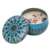Scented Candles Blue Wind Chimes Aromatherapy Candles for Home Long Burn Scented Candles with Lid Sustainable Use of Tin Boxes