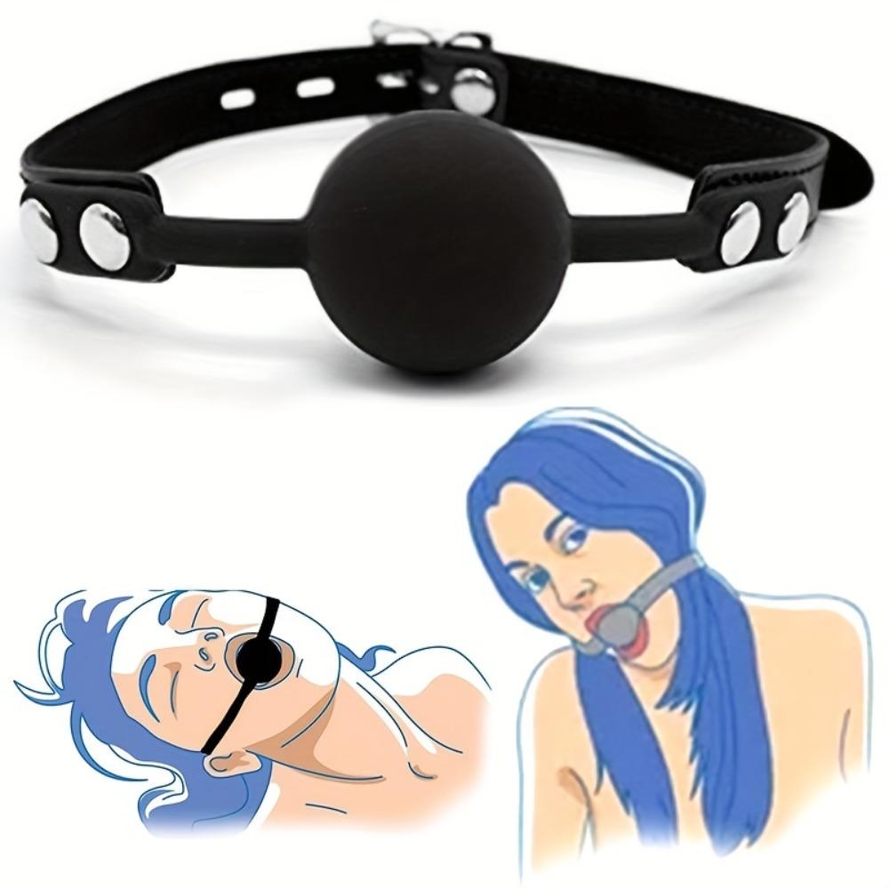 Giocattolo sessuale con palla imbavagliata in silicone morbido, BDSM bondage, palla da bocca per coppia, accessori per sesso per adulti