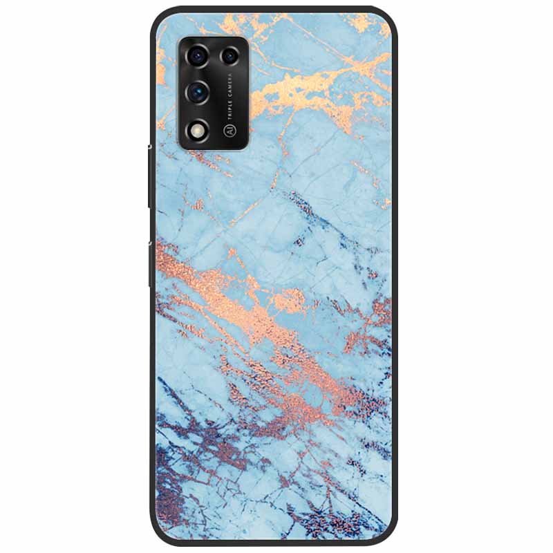 For ZTE Libero 5G II Case Marble Soft Silicone Protective Back Covers for ZTE Libero 5G III A202ZT 2022 5GIII Flower Coque TPU