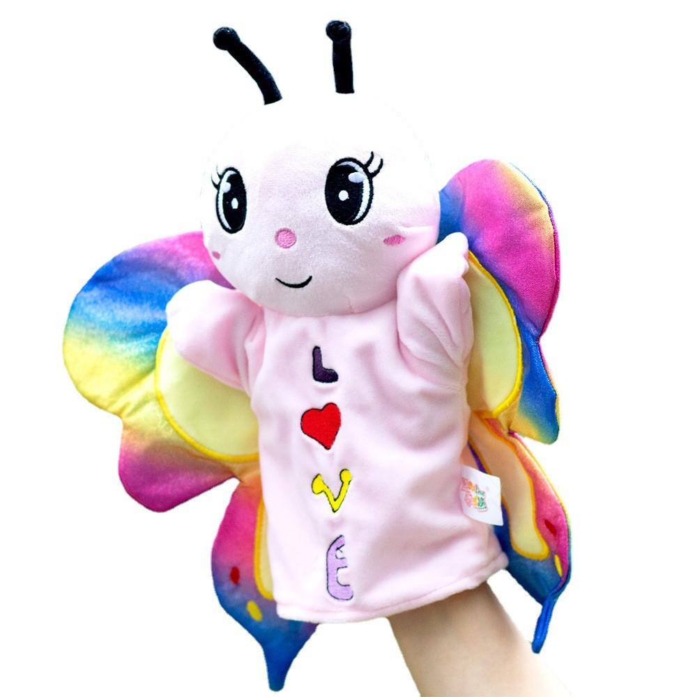 Handmade Butterfly Colorful Plush Toy Parent Child Soothing Interactive Doll