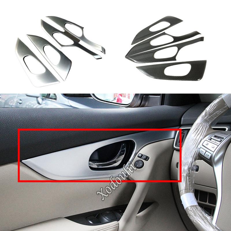 Car Stick Trim Armrest Door Inner Handle Bowl Frame Cover Lamp For Nissan X-Trail T32/Rogue 2014 2015 2016 2017 2018