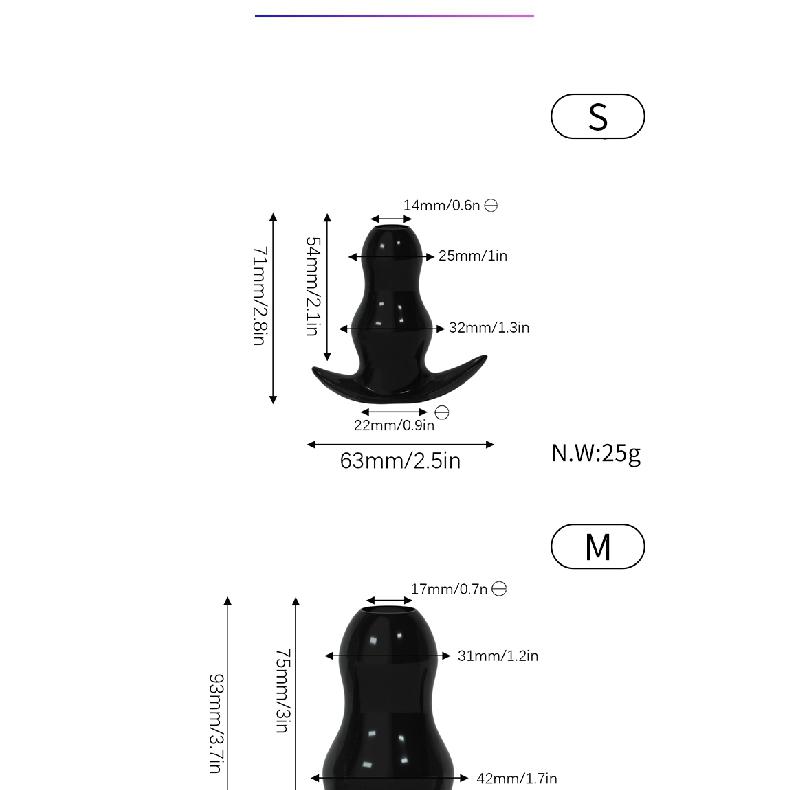 5 Sizes Hollow Anal Plug/Dilator/Dildo Soft Speculum Prostate Massager Butt Plug Set Intimate/Enema Sex Toys For Women Men