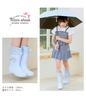 Arisana Hooded Rain Boots for Girls, Baby Blue, 19cm