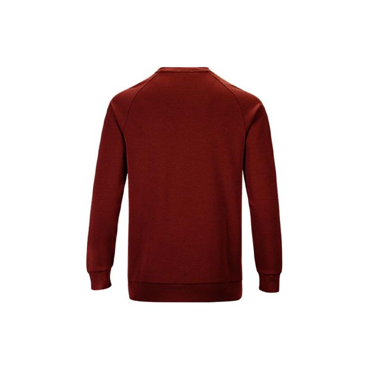 Adidas Logo Sportowy Fitness Casual Bluza z Okrągłym Dekoltem Unisex Bluza Czerwono-Złota ACLLSPS3CS-RG