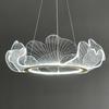 Wohnzimmer-Kronleuchter, moderne Acryl-Ginkgo-Pendelleuchte, LED-Kronleuchter für Esszimmer, Beleuchtungskörper