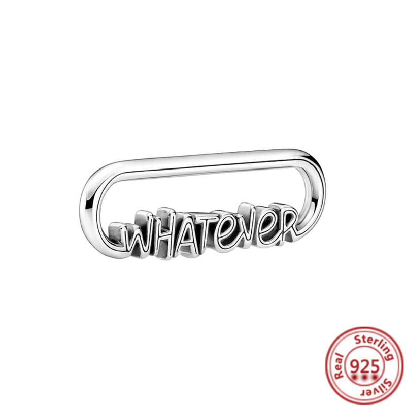 Me Ring S925 Sterling Silber Perle Runder Verbinder Charm Doppelarmreif Passend für Original Me Gliederkette Armband Schmuck