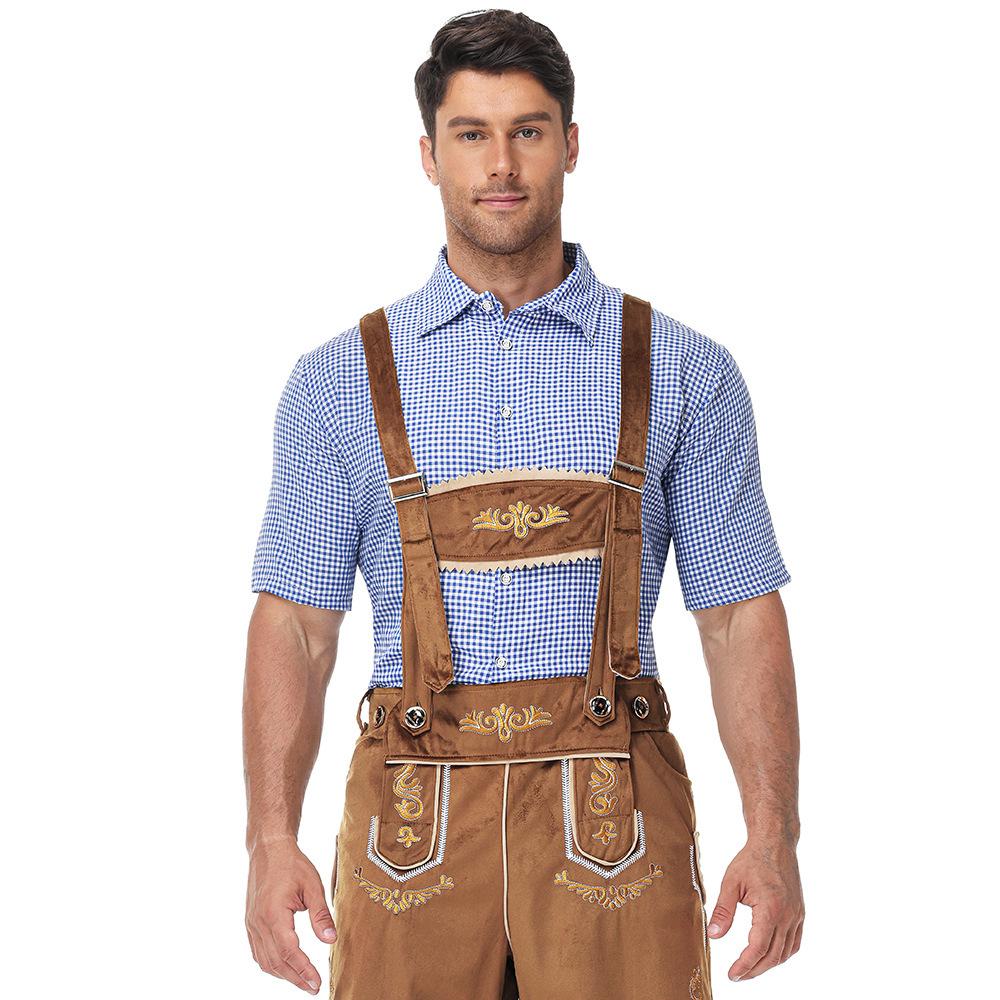 Traditional German Oktoberfest Men's Beer Festival Lederhosen
