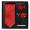 Tie Men'S Net Color Striped Cashew Flower Men'S Tie High Sense 6-Piece Gift Box Men'S Suit Accessories