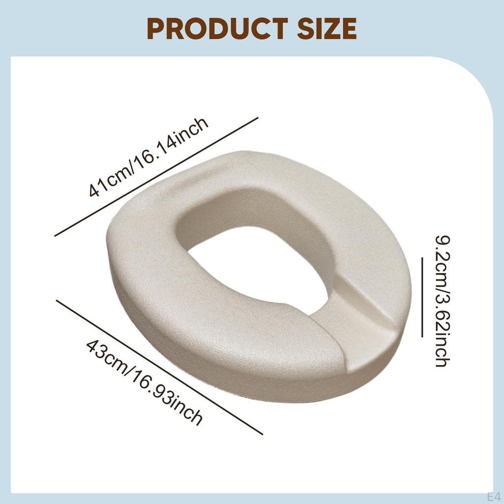 Erhöhter und erhöhter Toilettensitzerhöher Praktisch Wiederverwendbar Erhöhter Komfort Universelle Passform