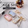 Kia K3 Car Key Case: Compatible with K2, KX3, KX5, Sportage, Soul, and Forte - Gem Pattern Shell with Buckle