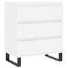Chest of Drawers, White, 60X35X70 Cm, Wood-based Material