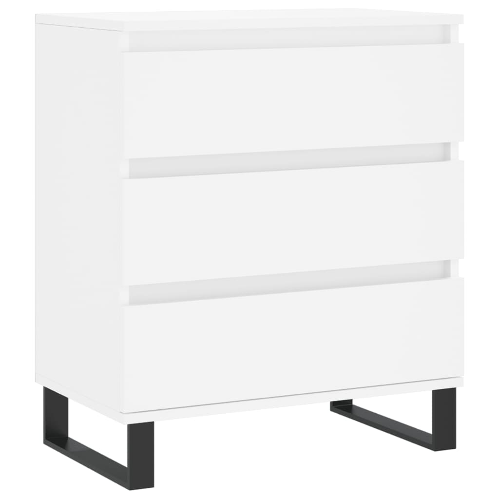 Chest of Drawers, White, 60X35X70 Cm, Wood-based Material