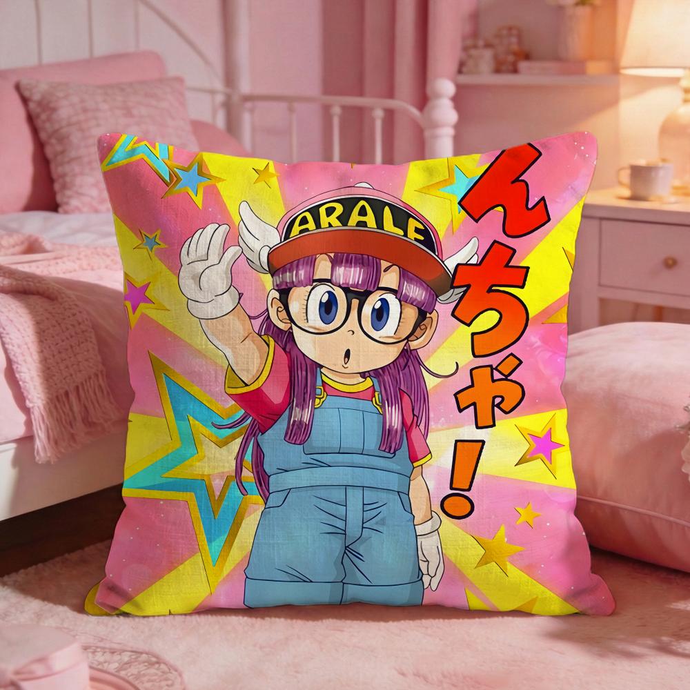 DDr Slumps Cute Anime Cushion Cover Premium Comfort Reversible Pillow Cove Two In One Design For Any Room Car Interior