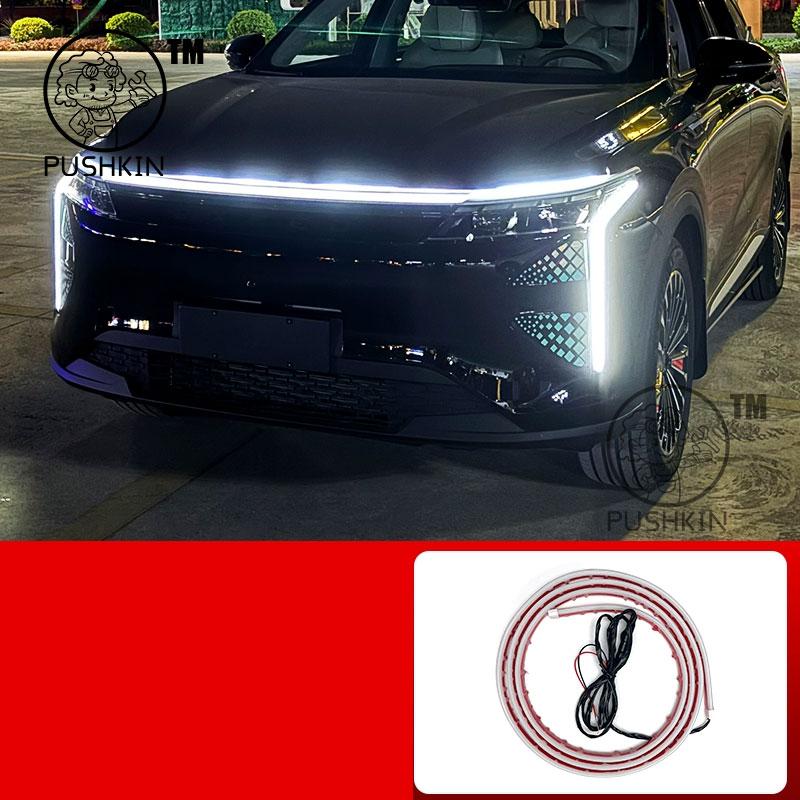 

For OMODA 9 C9 PHEV OMODA 9 SHS 2024 Hood Daytime Running Light Strip Front Grille Welcome Light Strip Front Face Accessories