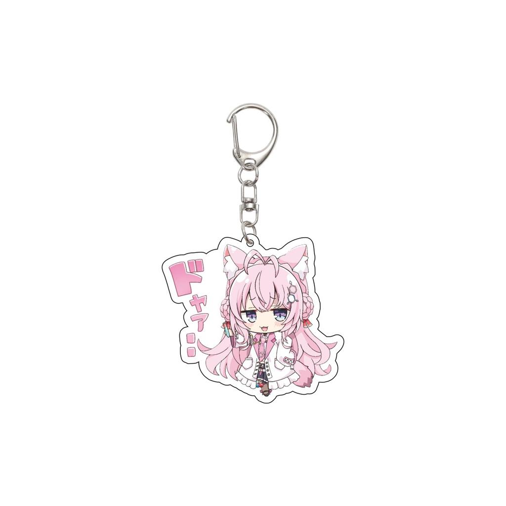 55MM Anime Hololive Keychain Hoshimati Suisei/Natsuiro Matsuri/Akai Haato Key Chain Acrylic Model Plate Christmas Gifts