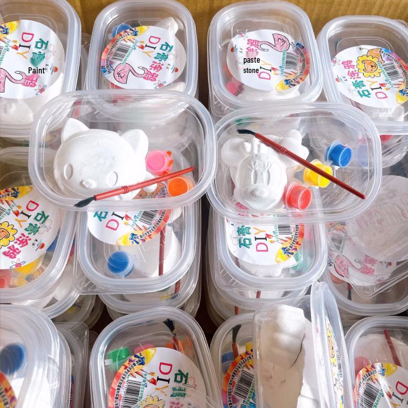 DIY Plaster Doll Coloring Kit: Handmade Cartoon Toy for Kids, Art Class, or Kindergarten Rewards