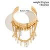 Exaggerated Gypsy Multilayer Tassel Coin Pendant Upper Arm Bracelet for Women Vintage Open Cuff Bangles Couple Jewelry Gift New