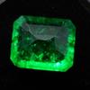 Natural Green Emerald Loose Gemstone Colombian 9 ct Emerald Cut for Jewelry Making and Crafts