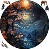 Wooden Puzzles Flowers Art Decoration Irregular Shape Puzzle Board Set Puzzle Toys for Adults Family