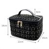 2024 New Women's Bag Knitted Style Makeup Bag Portable Portable Portable Makeup Bag Fashionable Large Storage Bag BX100