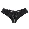 See-through Crotchless Lingerie Women Sexy Open Crotch Panties for Ladies Flower Lace Female Briefs Sexy Underwear