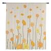 Yellow Daisy Flower And Bee Sheer Window Curtains For Living Room Kitchen Children Bedroom Voile Hanging Curtain