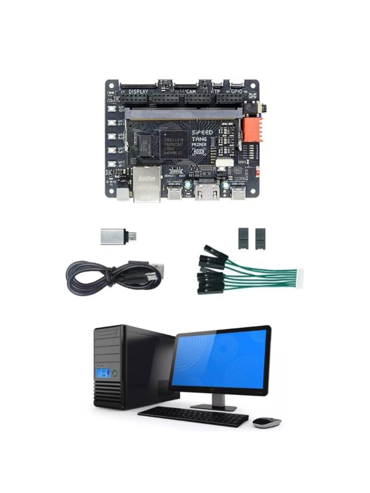 Leistungsstarkes Primer 20K FPGA-Entwicklungsboard mit BSRAM-Speicher und LVDS Onboard - USB-JTAG & UART Ethernet-
