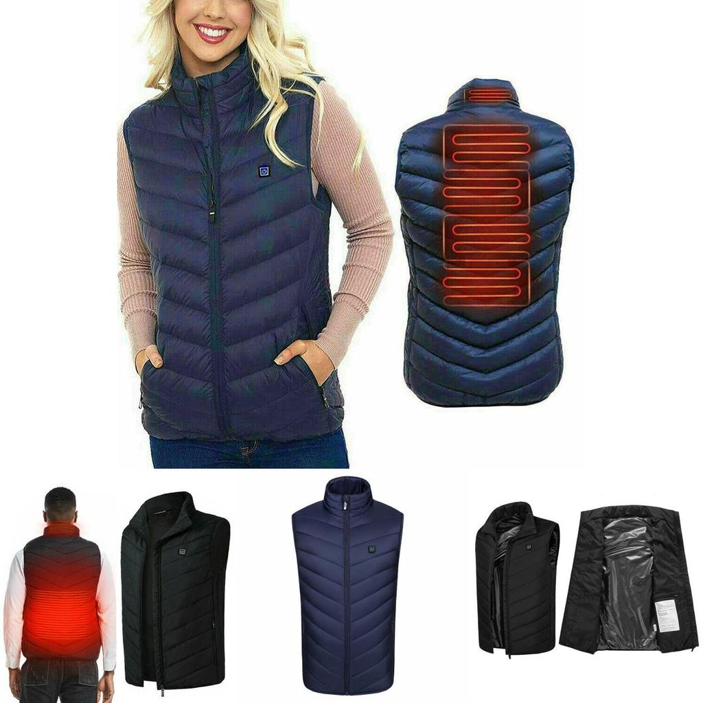 Women Mens Heated Vest Comfortable Usb Electric Jacket For Outdoor Winter Warmth