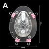 DIY Chocolate Mold 3D Polycarbonate Easter Egg Shape Cake Decoration Mould Candy Pudding Molds Baking Pastry Tools Accessories