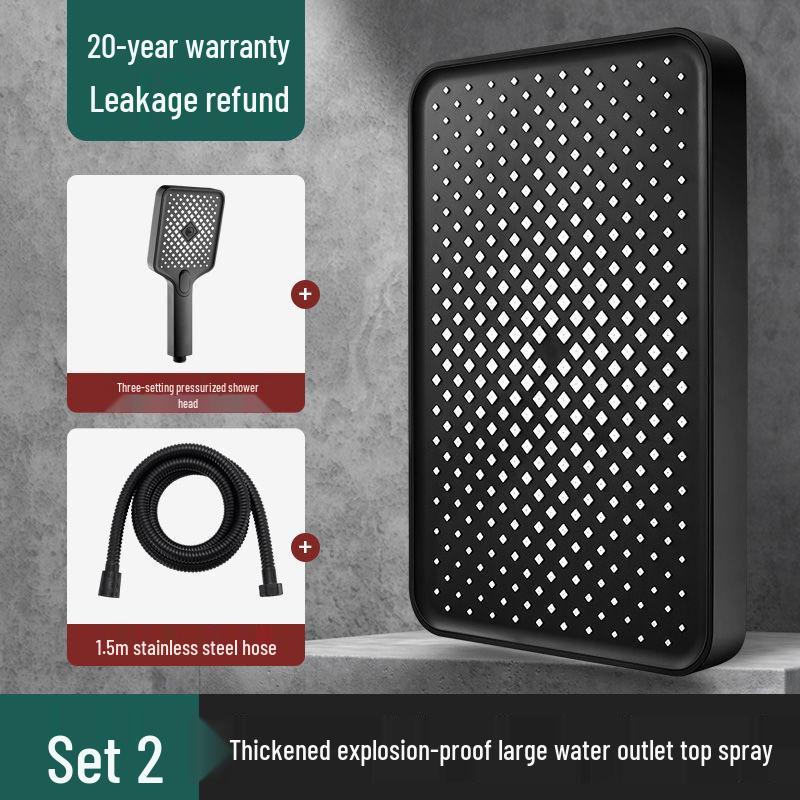 13palcová extra velká dešťová sprchová hlavice pro hotelové použití - Vysoký průtok vody