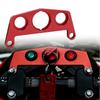 Aluminum Mount Plate for Honda TRX450R Pro Taper Handlebar Clamps Key Switch and Indicator Light Mount Red Black