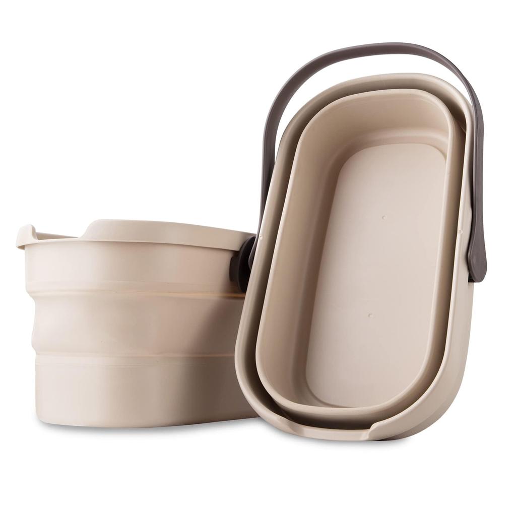 Eyliden Waschbottich Eimer Wäschekorb Faltbares Waschbecken Faltbarer Eimer Faltbarer Silikon-Waschbottich 10L Wäschesilikon Praktische Aufbewahrung